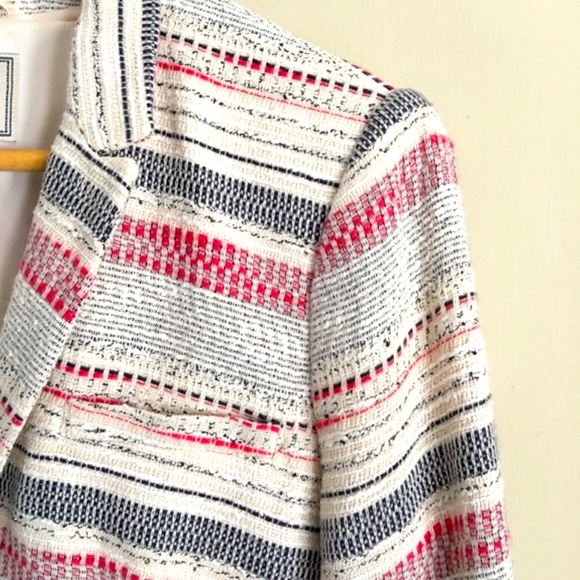 Lucky Brand Tweed Stripe Schoolboy Blazer Jacket - Picture 5 of 13